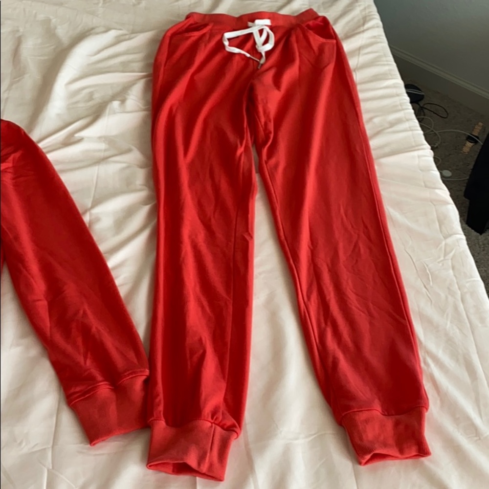 Red Sweatsuit - Picture 2 of 3
